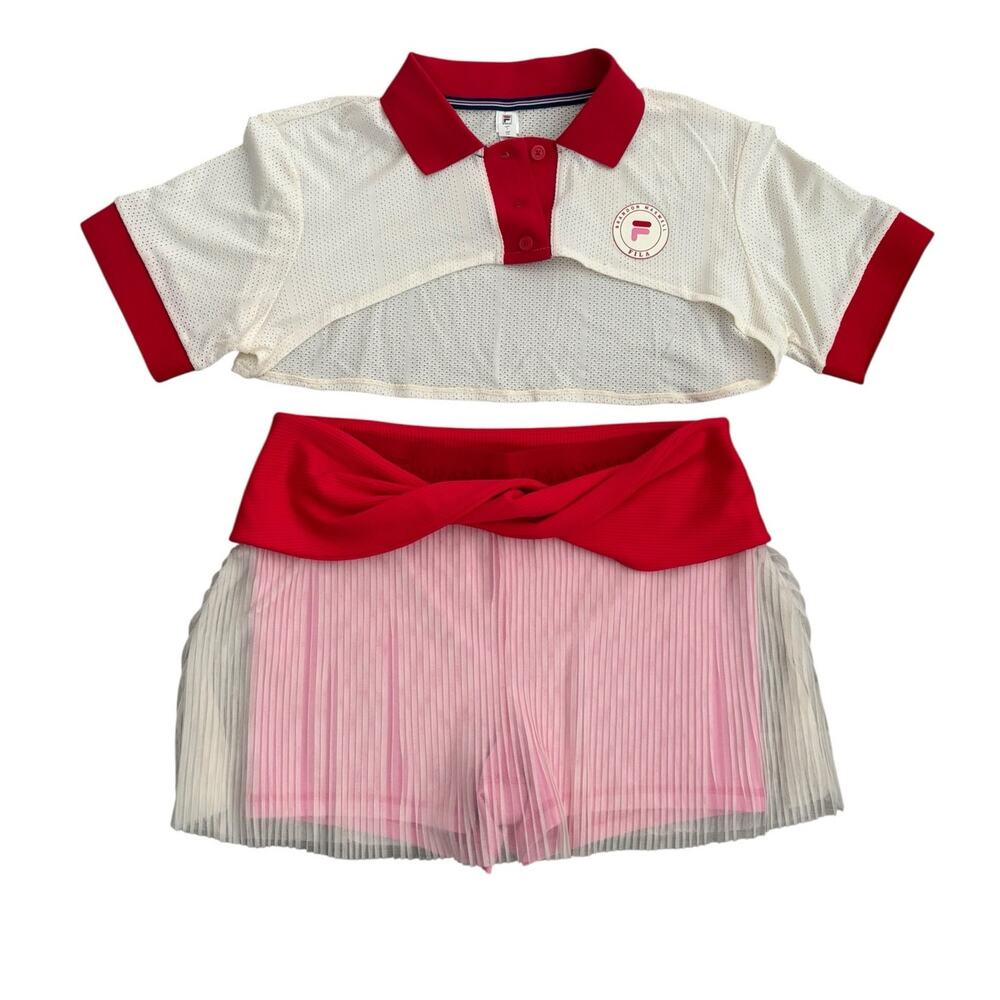 FILA X BRANDON MAXWELL SKORT SET NWOT SIZE LARGE